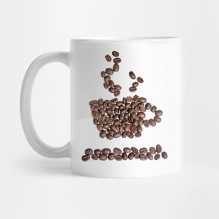 Coffee cup from coffee beans coffee gift idea Mug